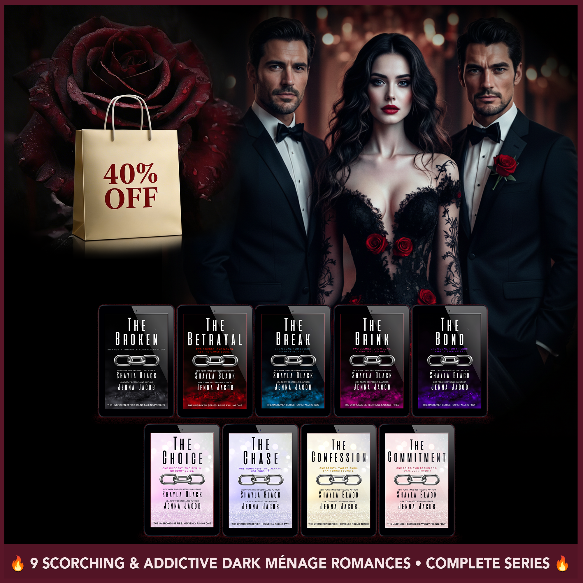 ULTIMATE DARK MÉNAGE ROMANCE: THE COMPLETE UNBROKEN COLLECTION