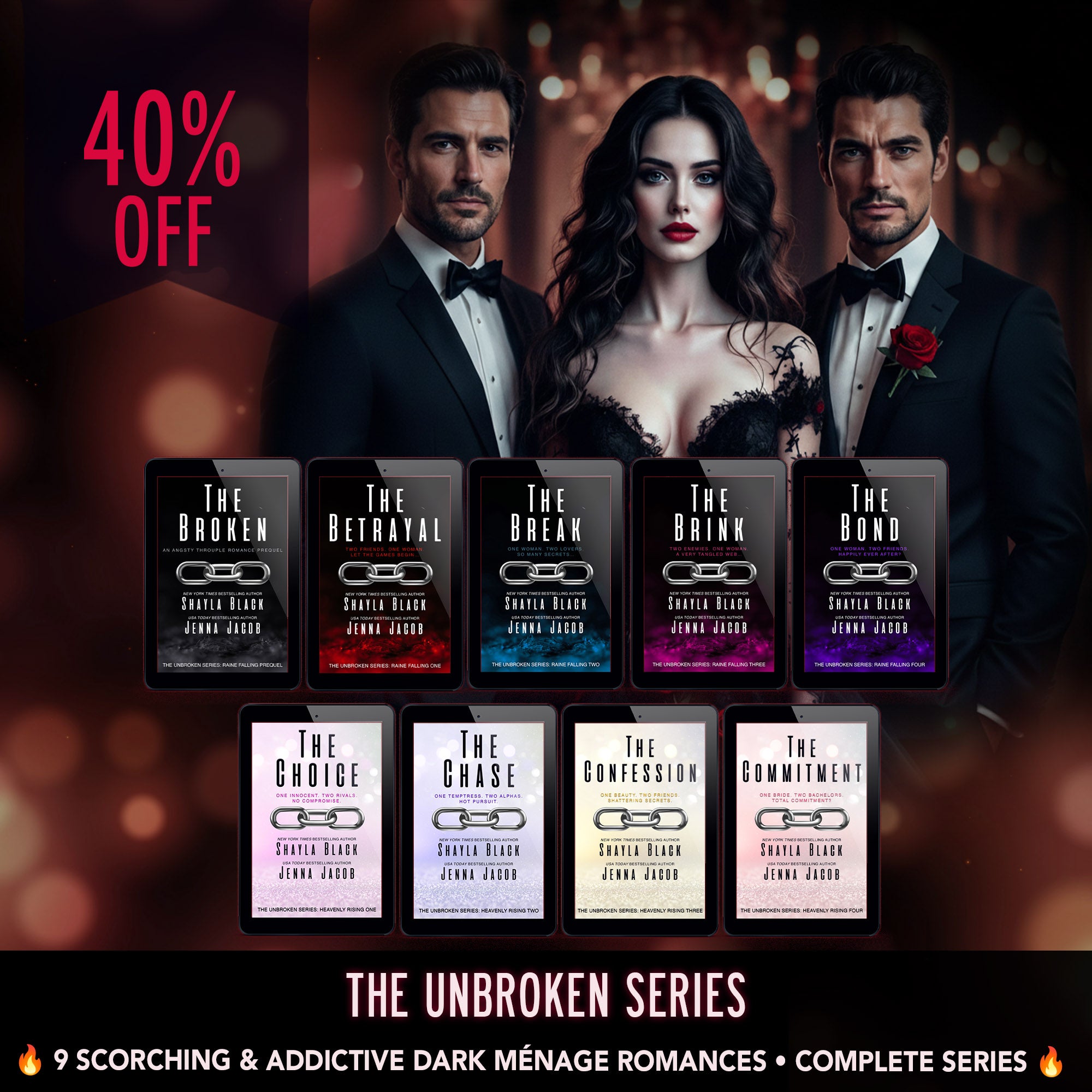 ULTIMATE DARK MÉNAGE ROMANCE: THE COMPLETE UNBROKEN COLLECTION